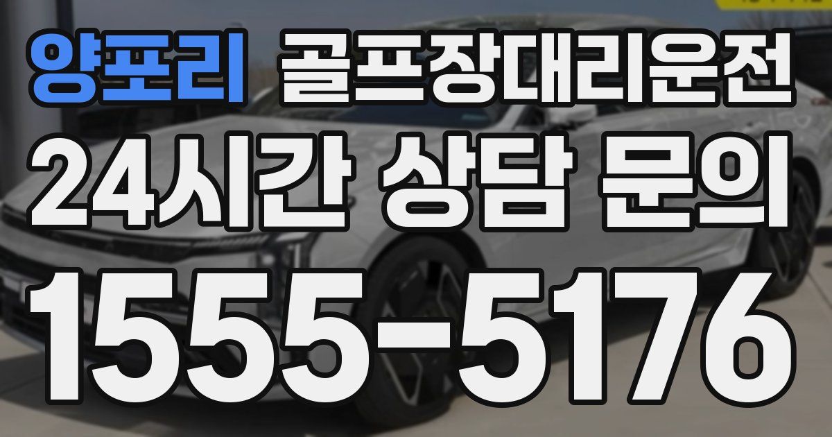 골프장대리운전 서비스