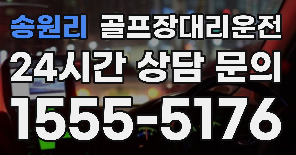 골프장대리운전 서비스