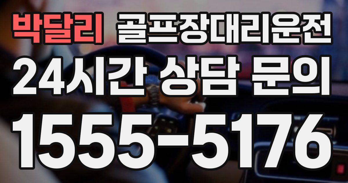 골프장대리운전 서비스