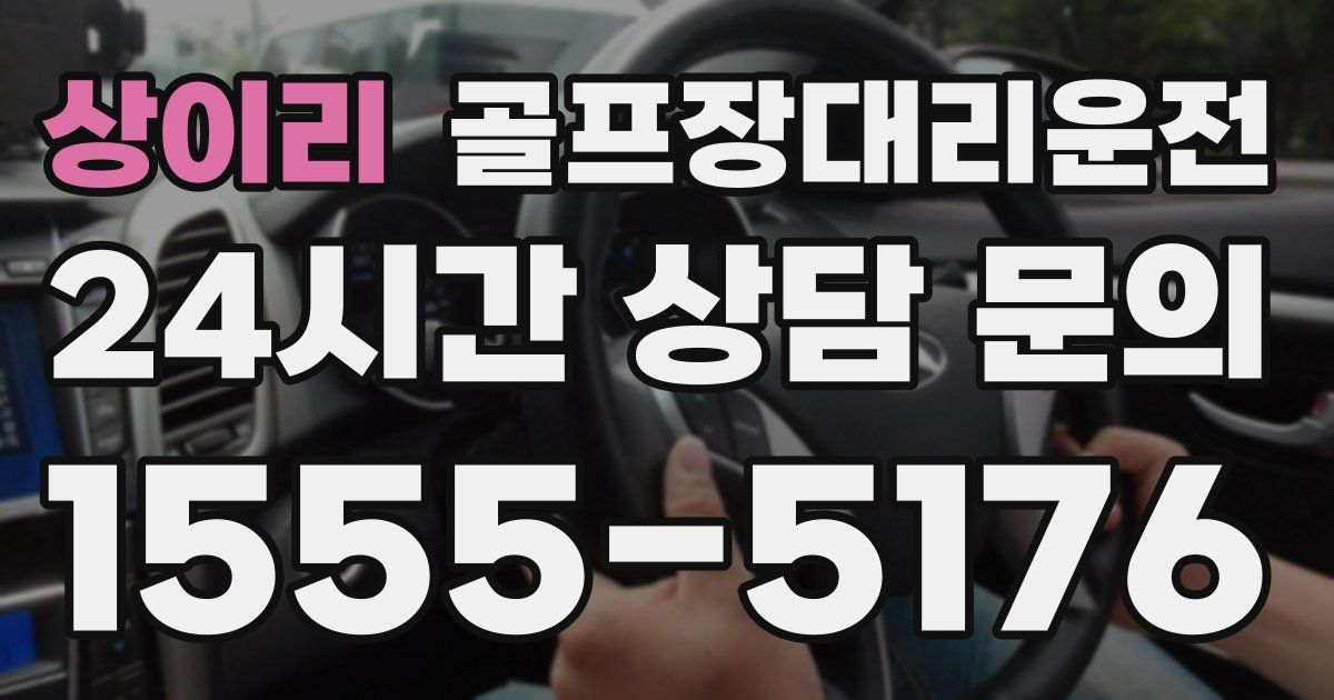 골프장대리운전 서비스