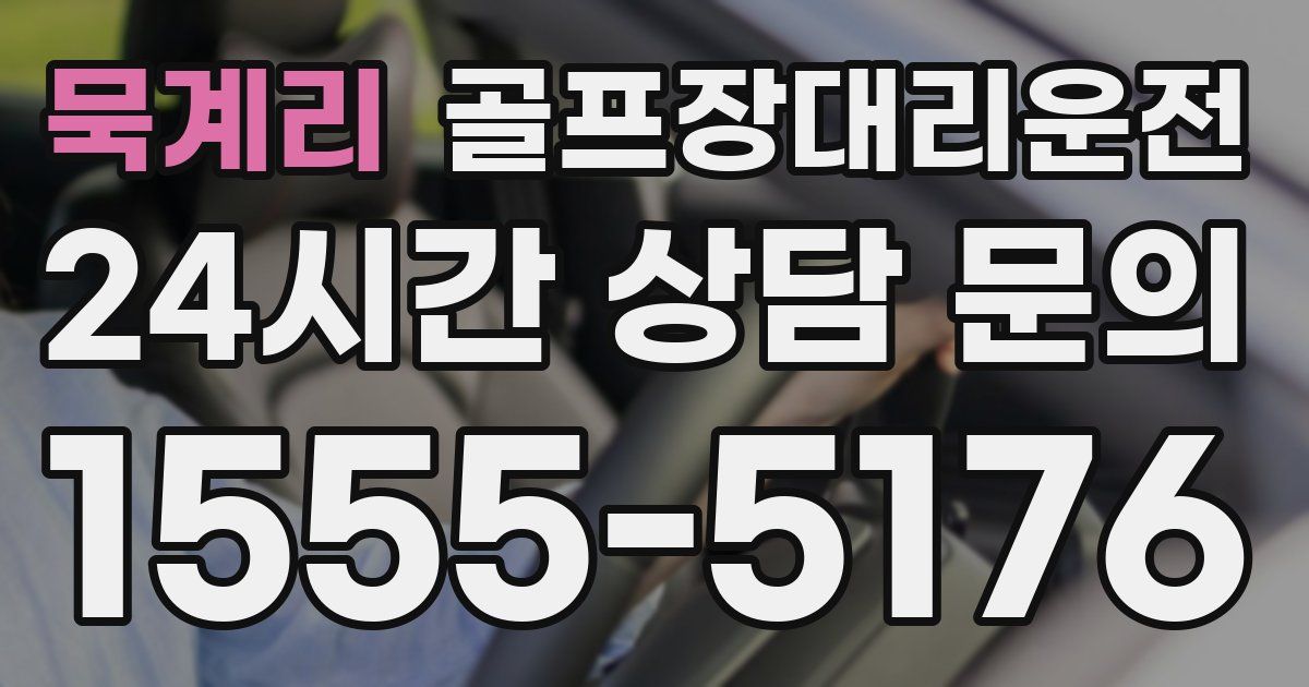 골프장대리운전 서비스