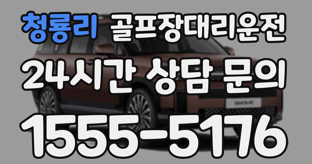 골프장대리운전 서비스