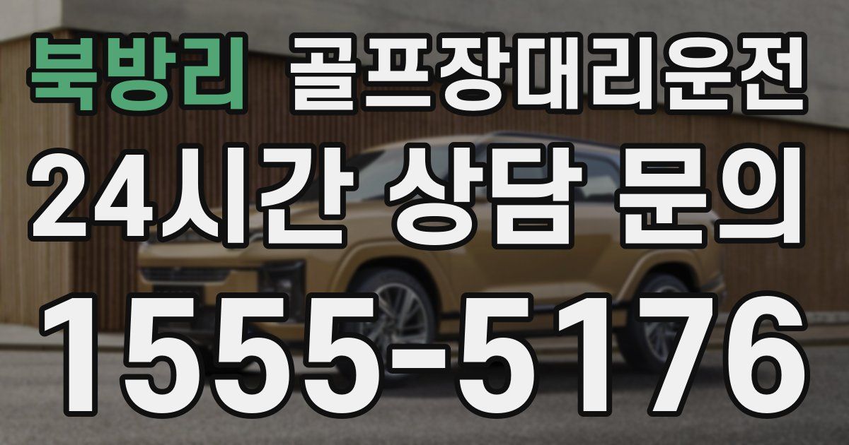 골프장대리운전 서비스