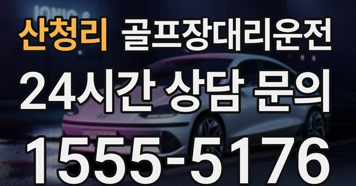 골프장대리운전 서비스