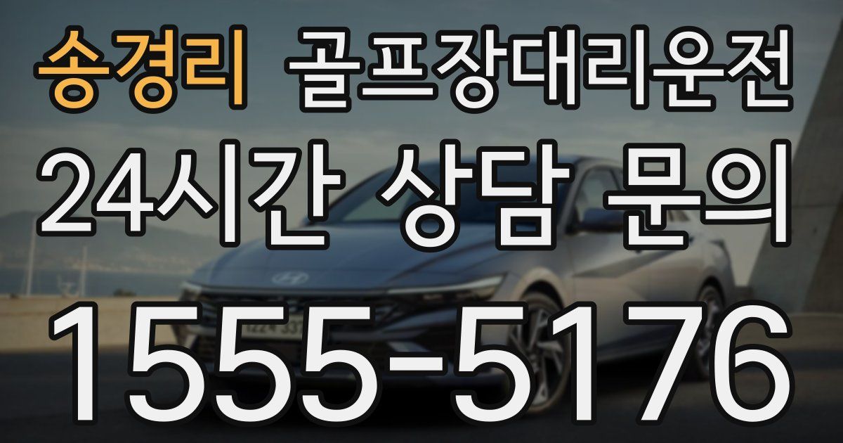 골프장대리운전 서비스