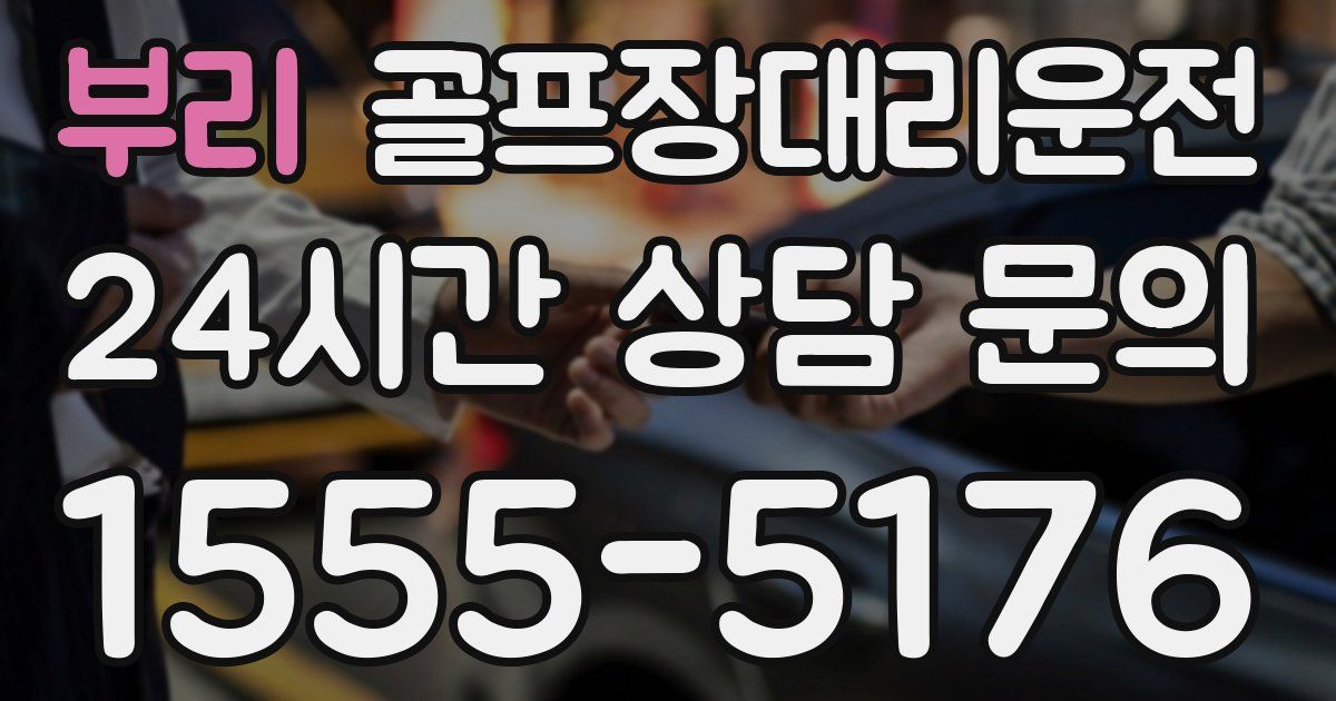 골프장대리운전 서비스