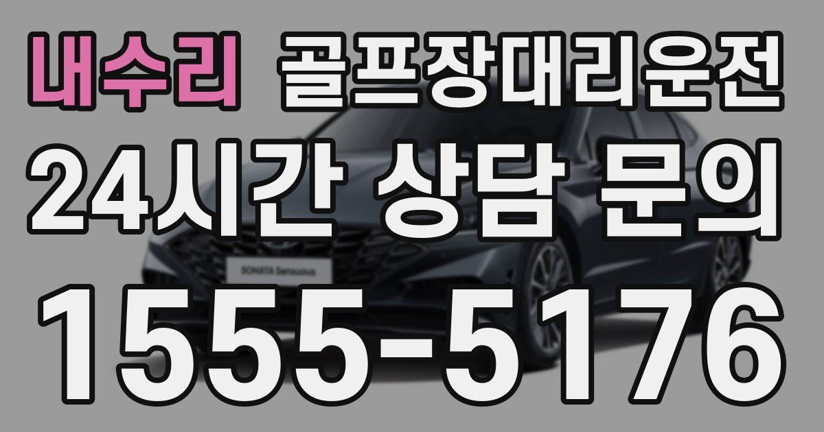 골프장대리운전 서비스