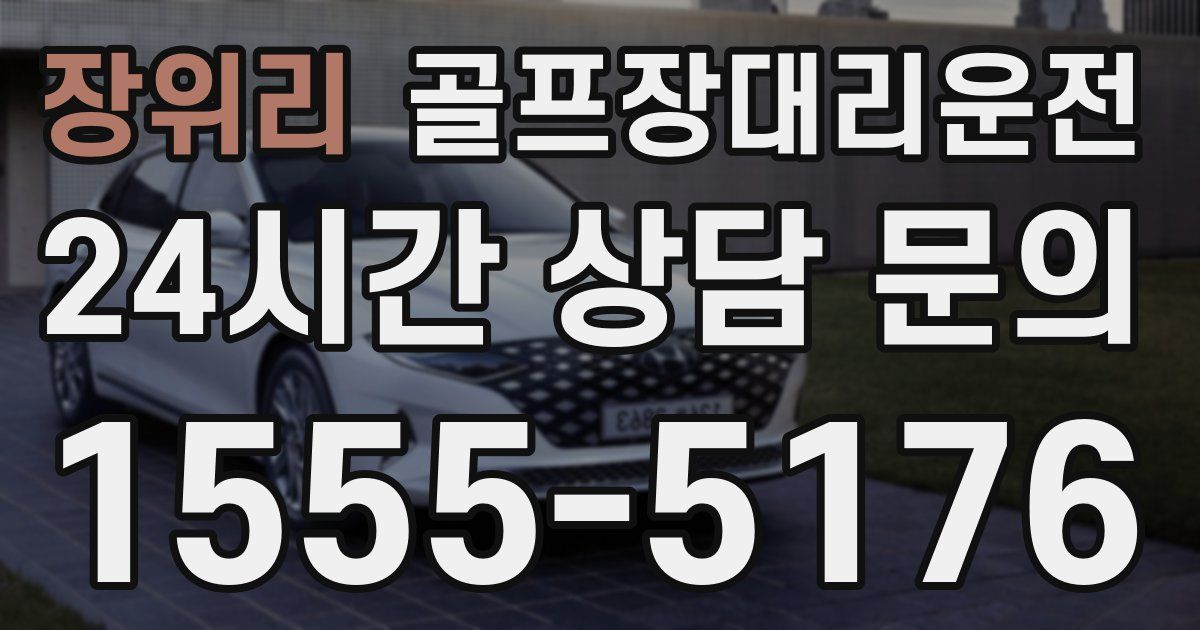골프장대리운전 서비스