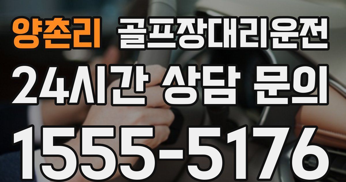골프장대리운전 서비스