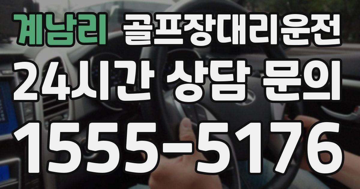 골프장대리운전 서비스