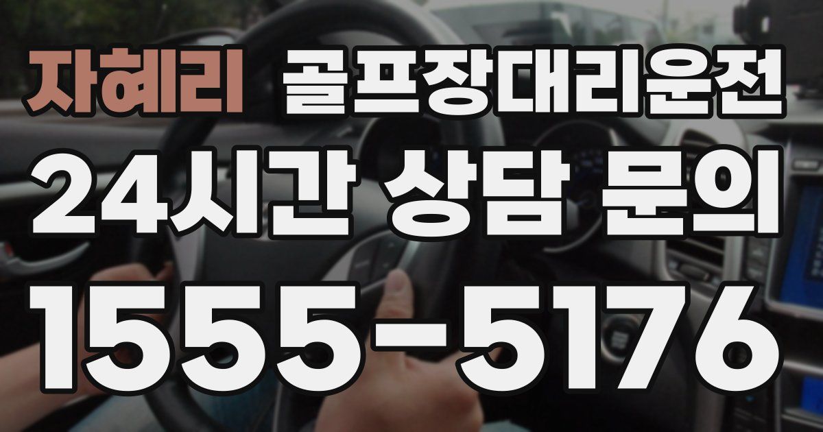 골프장대리운전 서비스