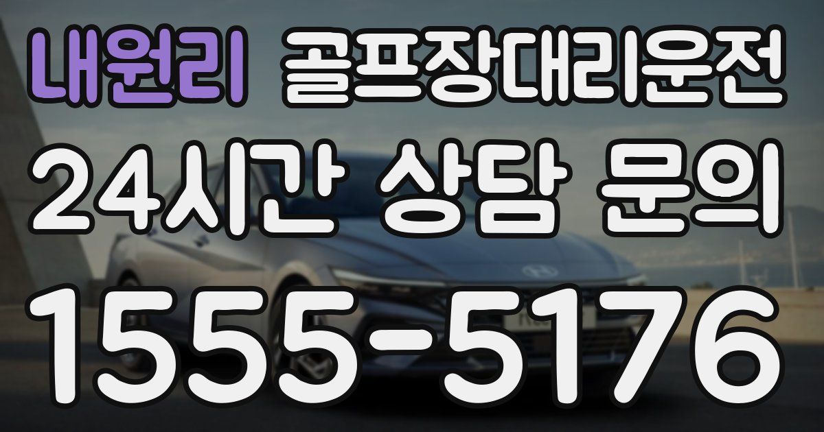 골프장대리운전 서비스