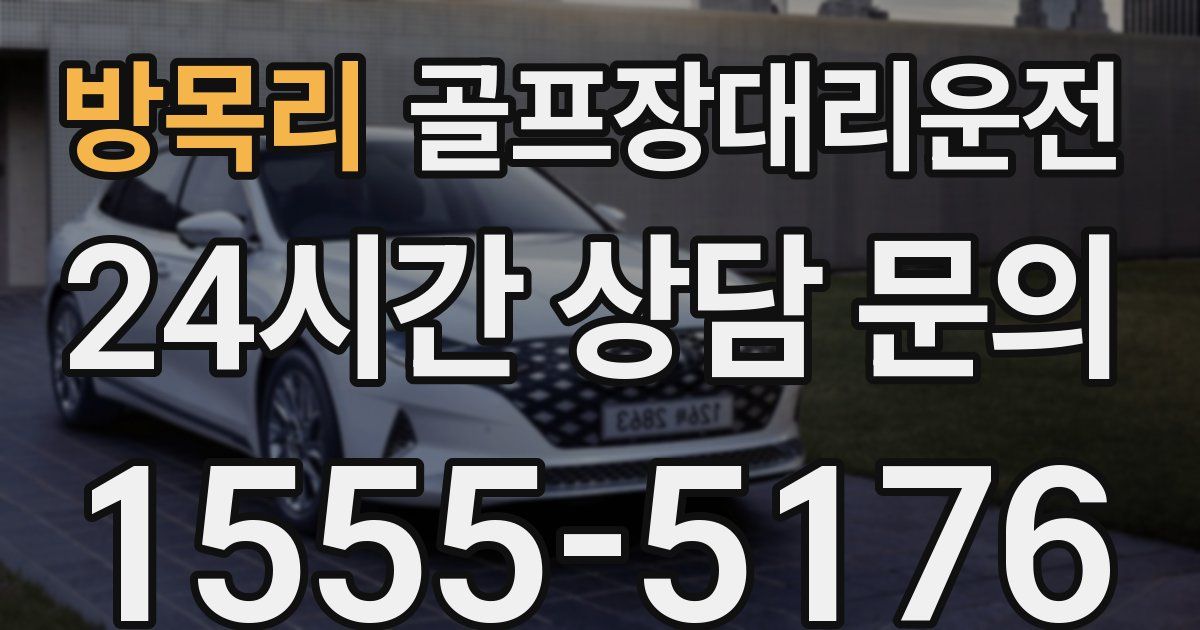 골프장대리운전 서비스