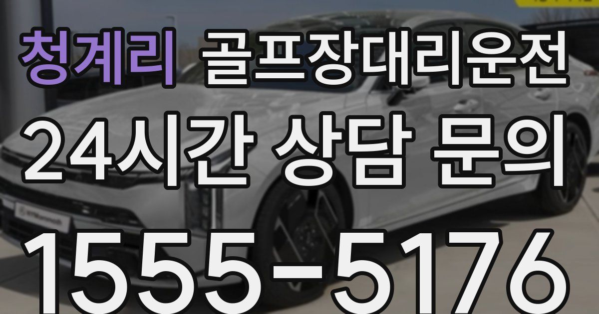 골프장대리운전 서비스