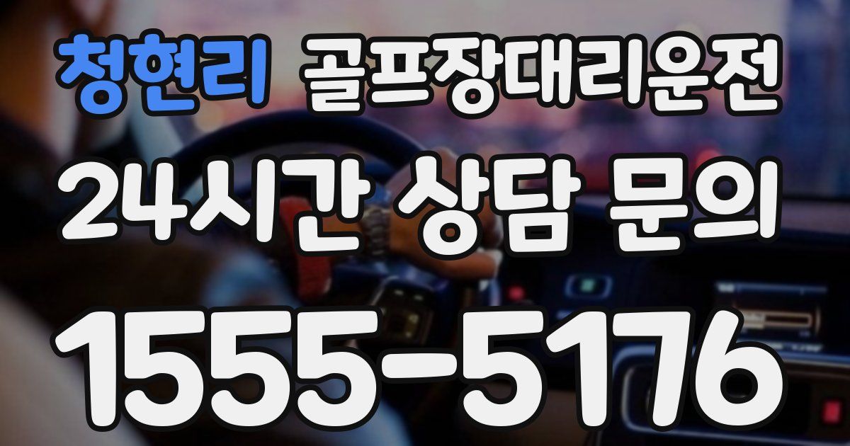 골프장대리운전 서비스