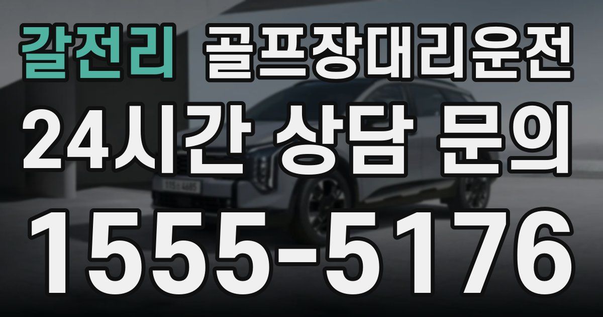 골프장대리운전 서비스