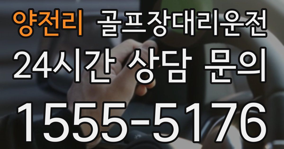 골프장대리운전 서비스