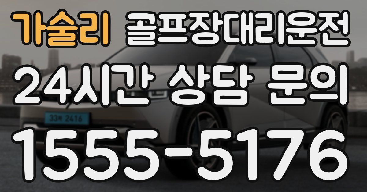 골프장대리운전 서비스