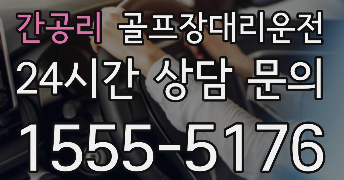 골프장대리운전 서비스