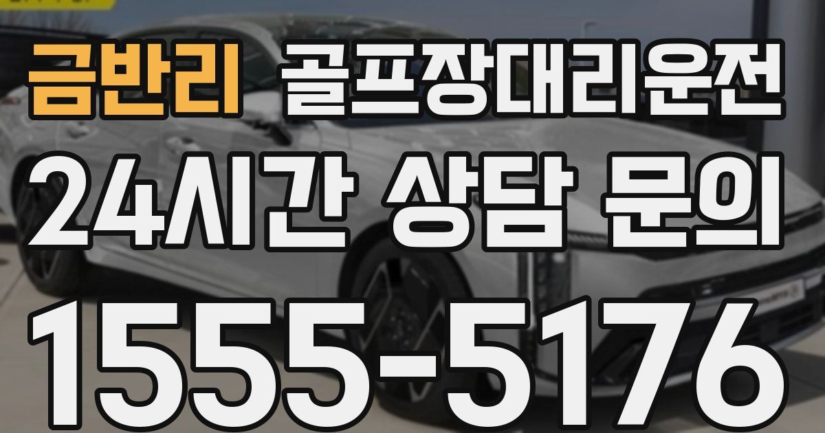 골프장대리운전 서비스