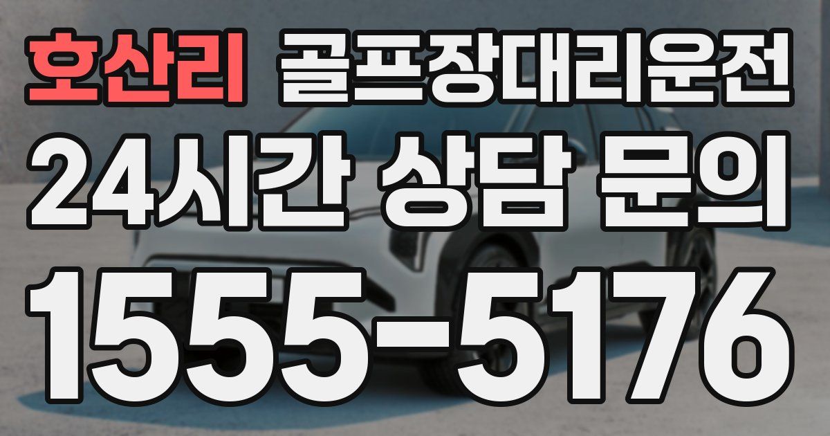 골프장대리운전 서비스