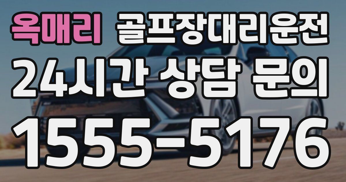 골프장대리운전 서비스