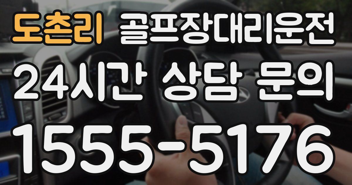 골프장대리운전 서비스