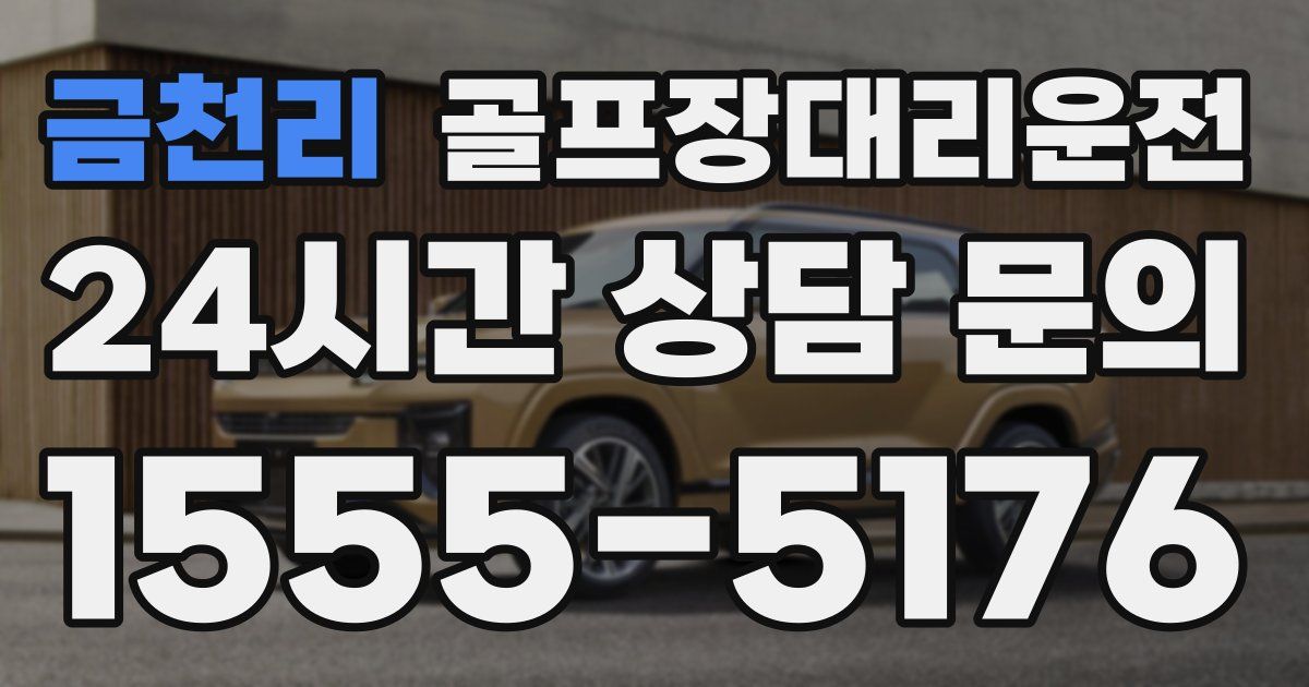골프장대리운전 서비스