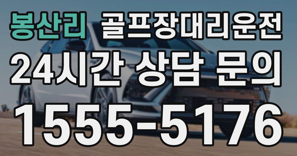골프장대리운전 서비스