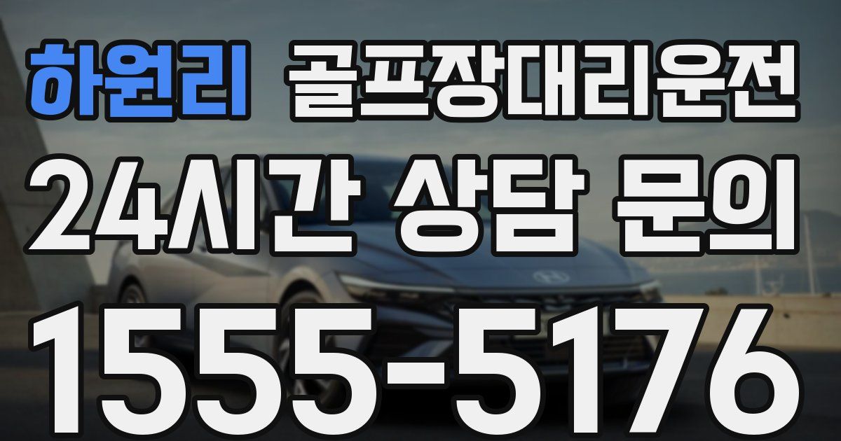 골프장대리운전 서비스