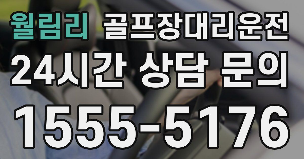골프장대리운전 서비스