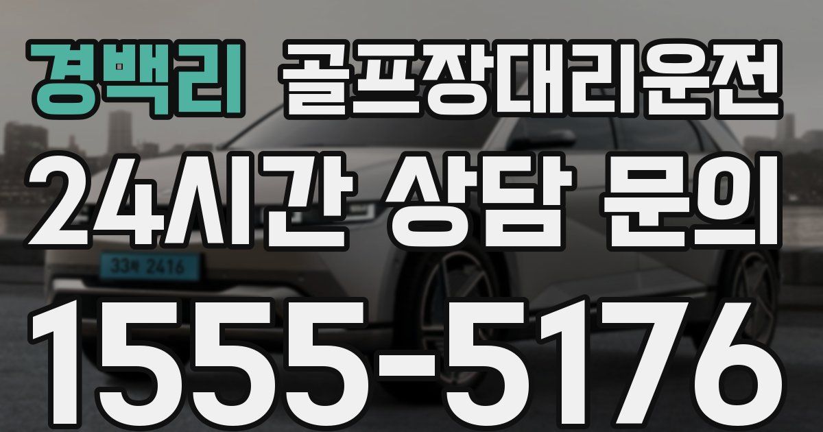 골프장대리운전 서비스