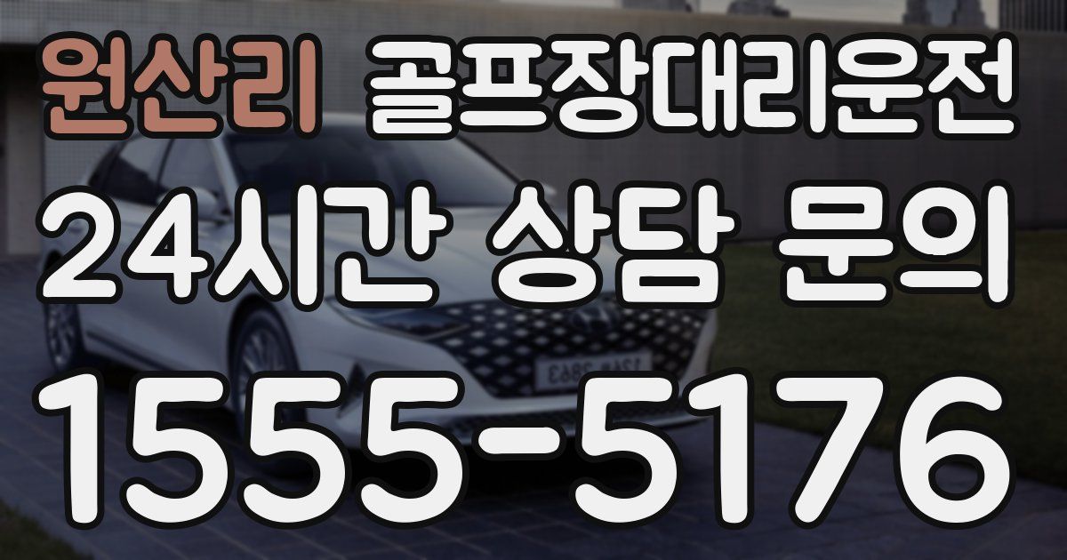 골프장대리운전 서비스