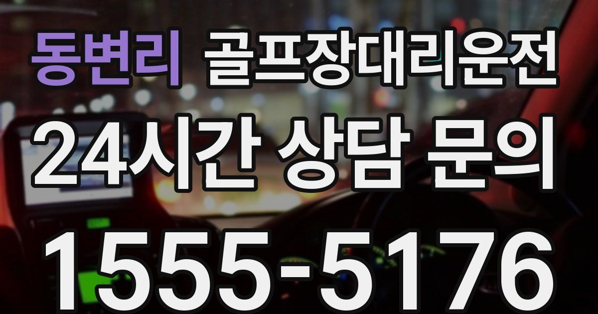 골프장대리운전 서비스