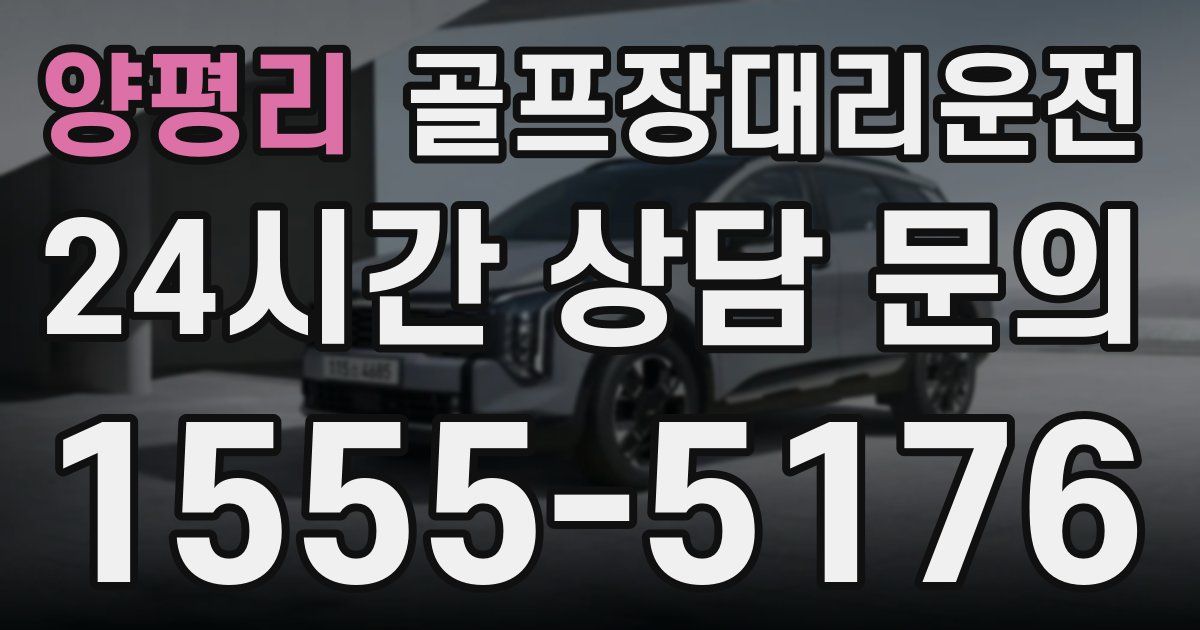 골프장대리운전 서비스