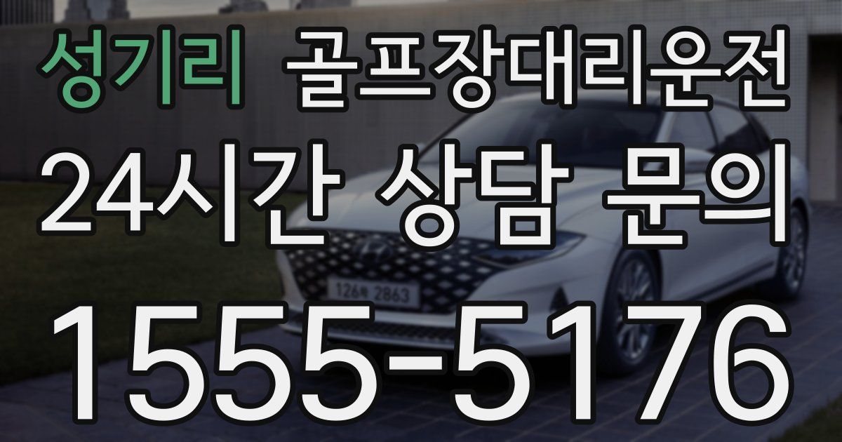 골프장대리운전 서비스