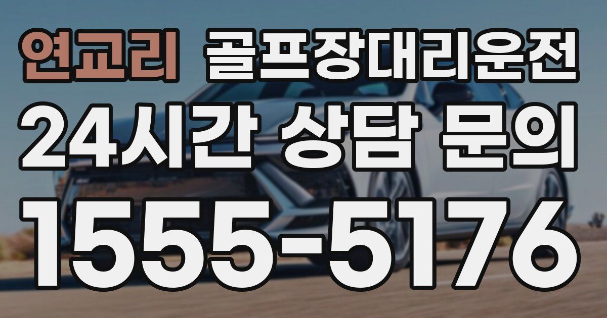 골프장대리운전 서비스