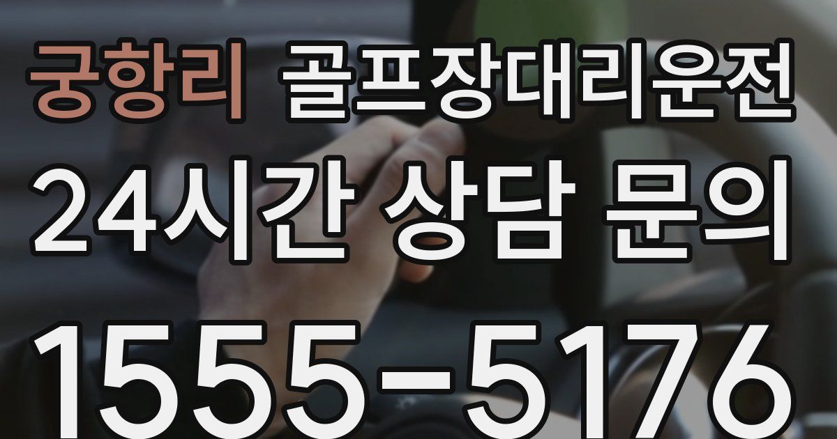 골프장대리운전 서비스