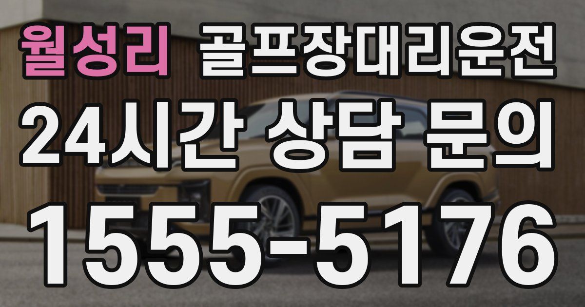 골프장대리운전 서비스