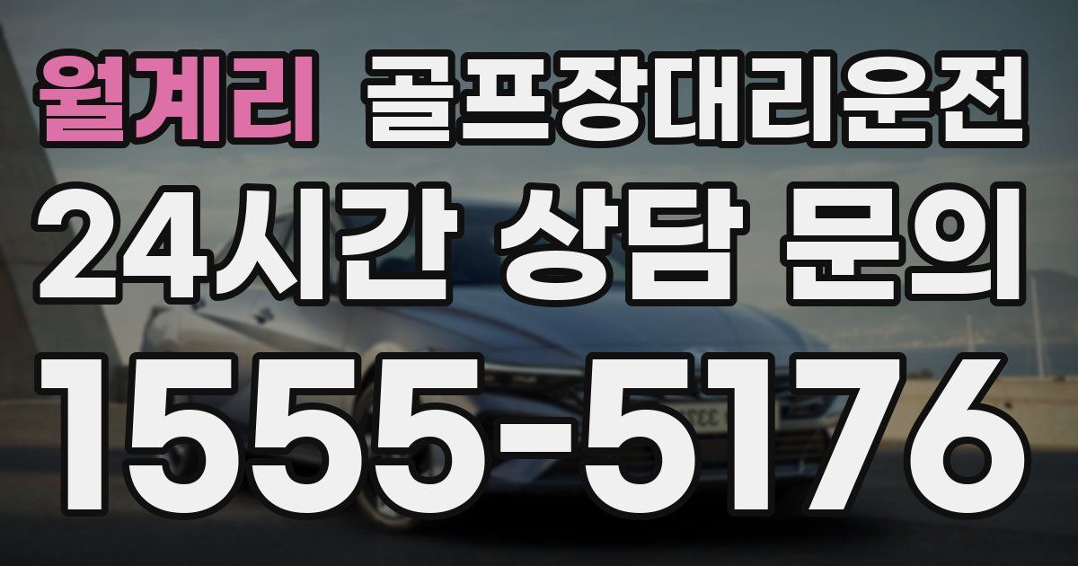골프장대리운전 서비스