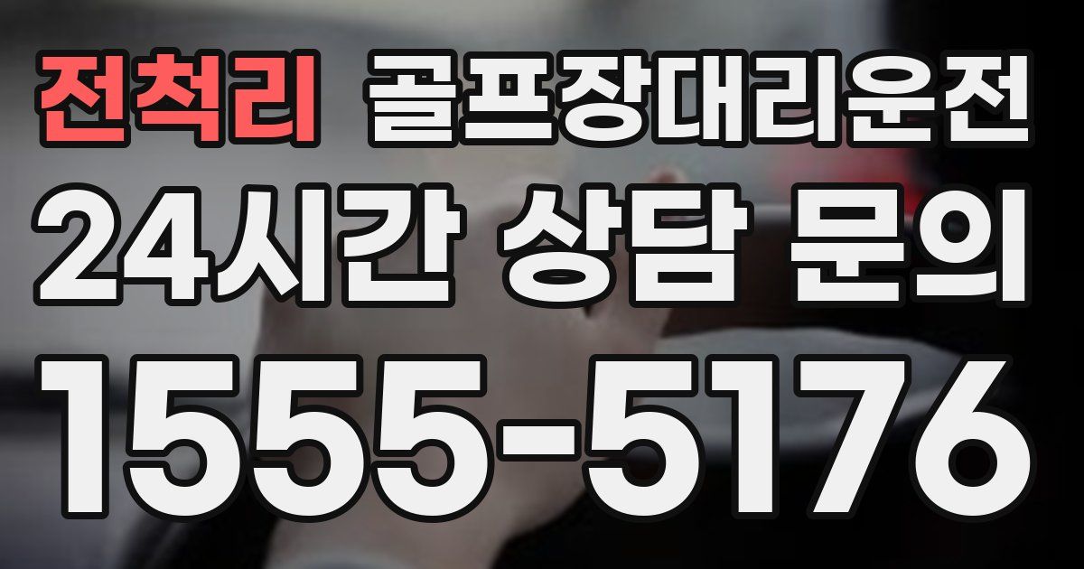 골프장대리운전 서비스