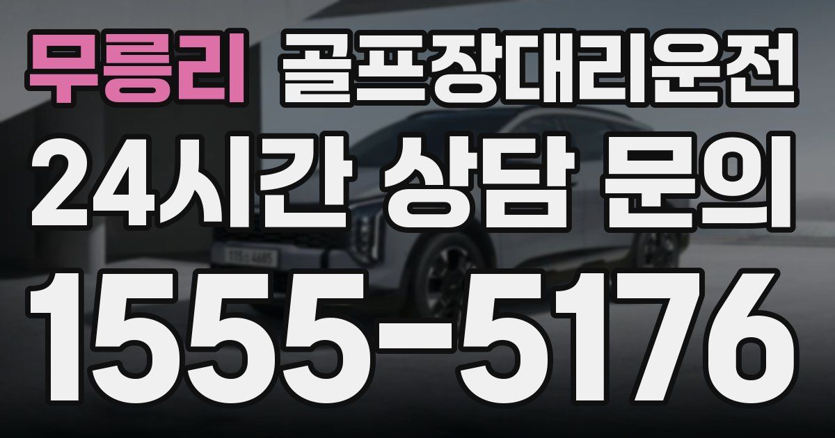 골프장대리운전 서비스
