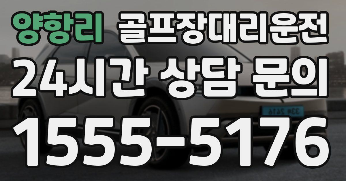골프장대리운전 서비스