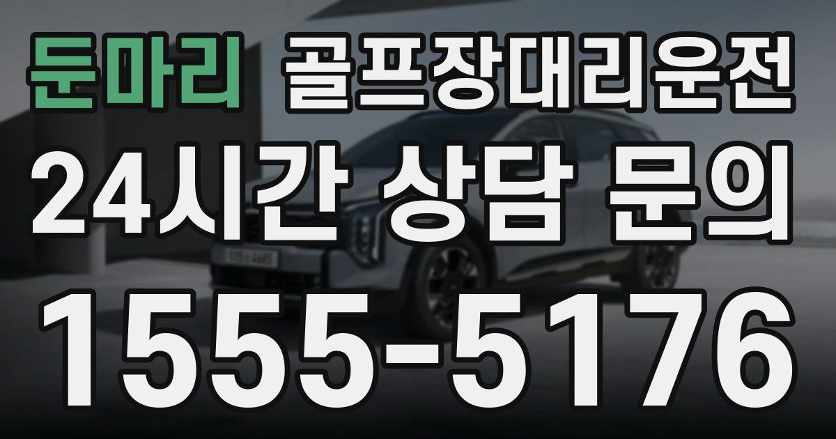 골프장대리운전 서비스