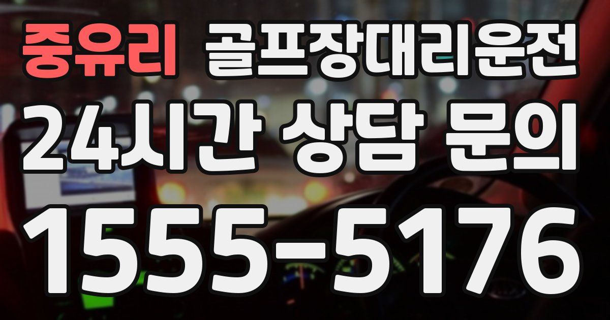 골프장대리운전 서비스