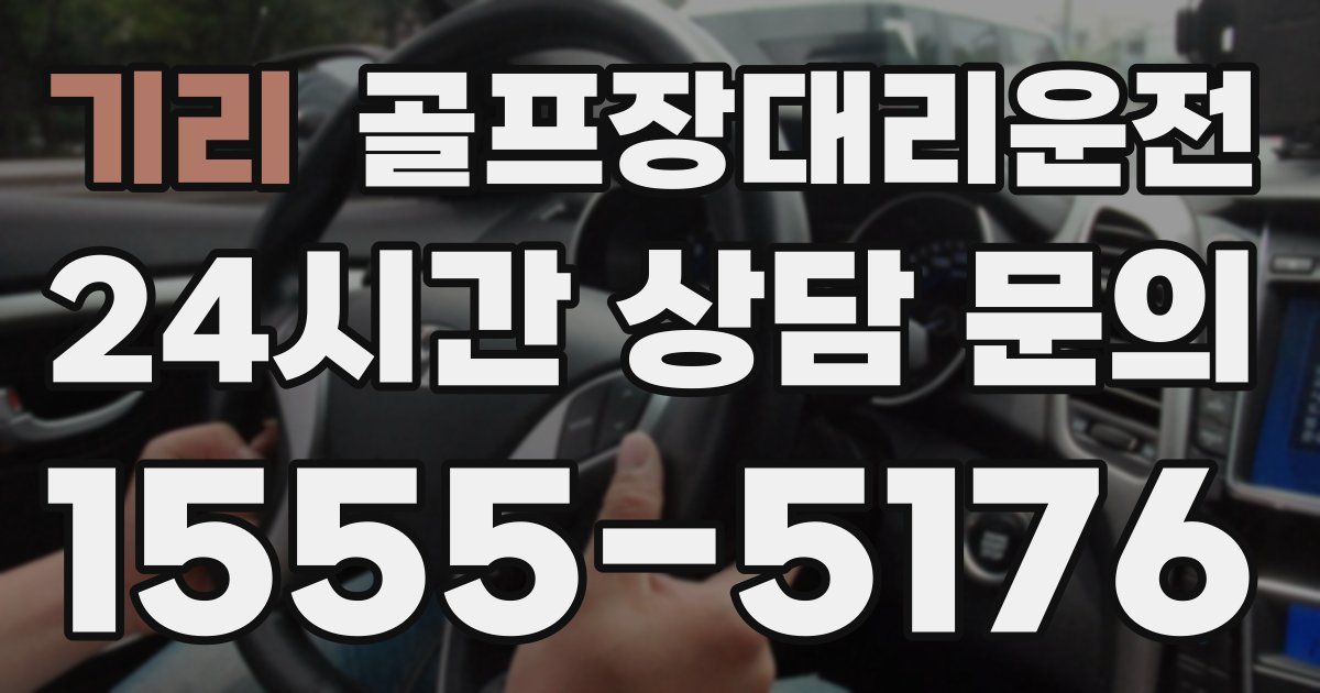 골프장대리운전 서비스