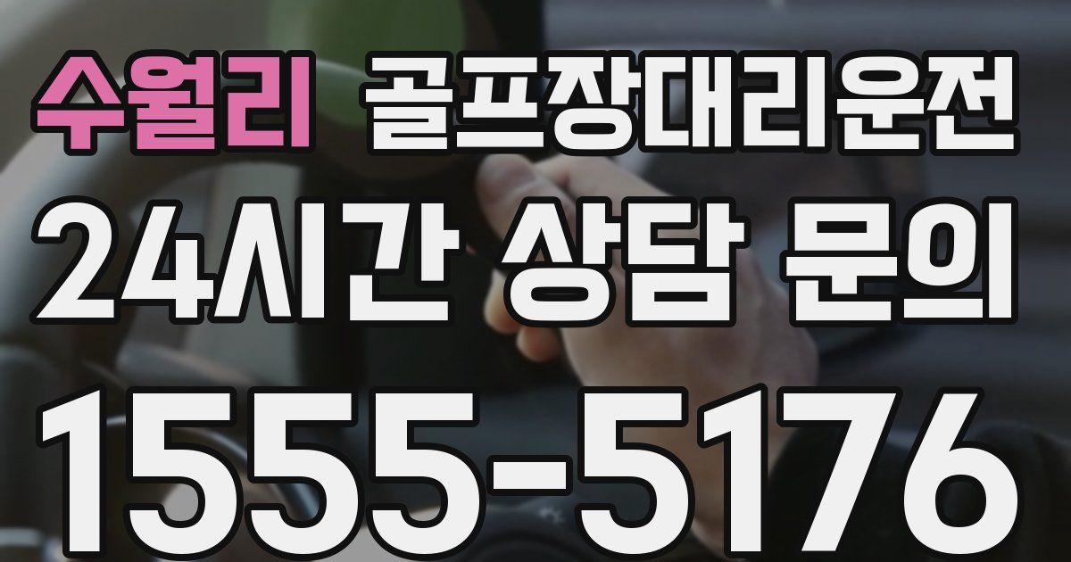 골프장대리운전 서비스