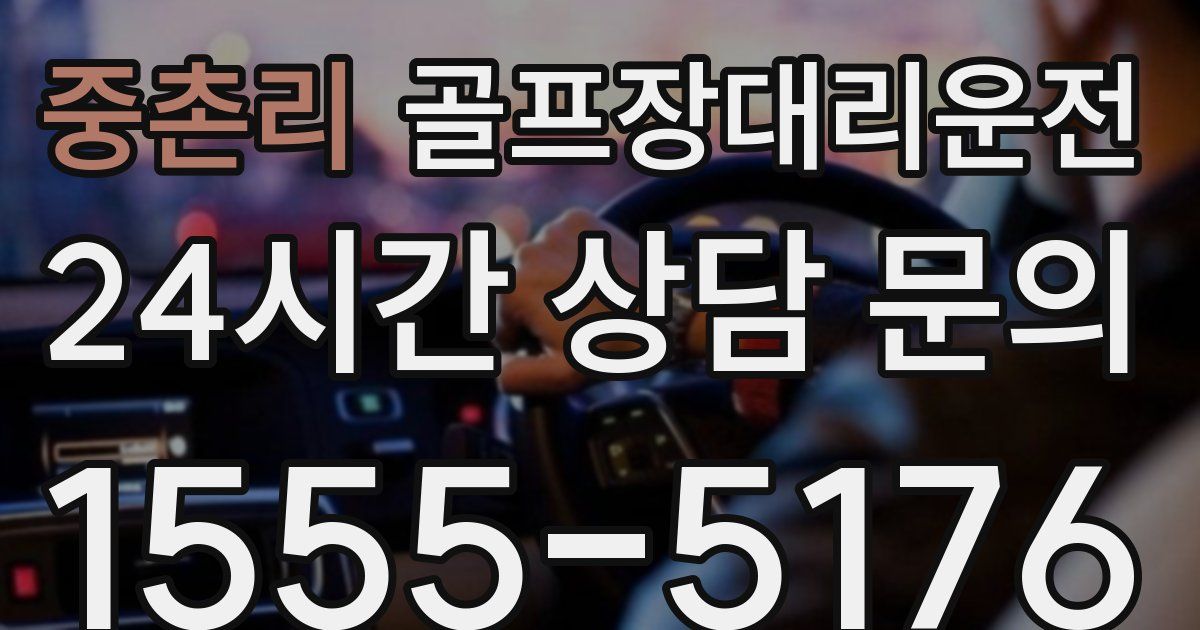 골프장대리운전 서비스