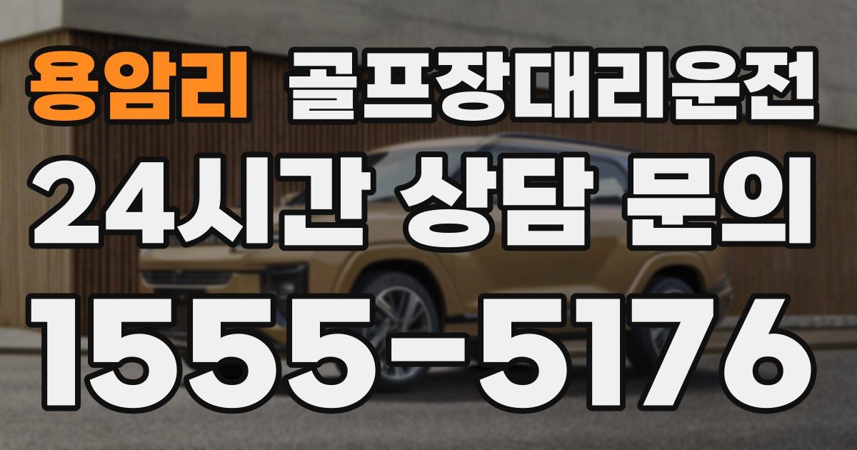 골프장대리운전 서비스
