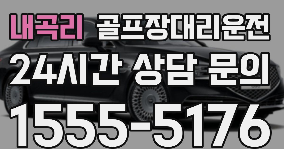 골프장대리운전 서비스